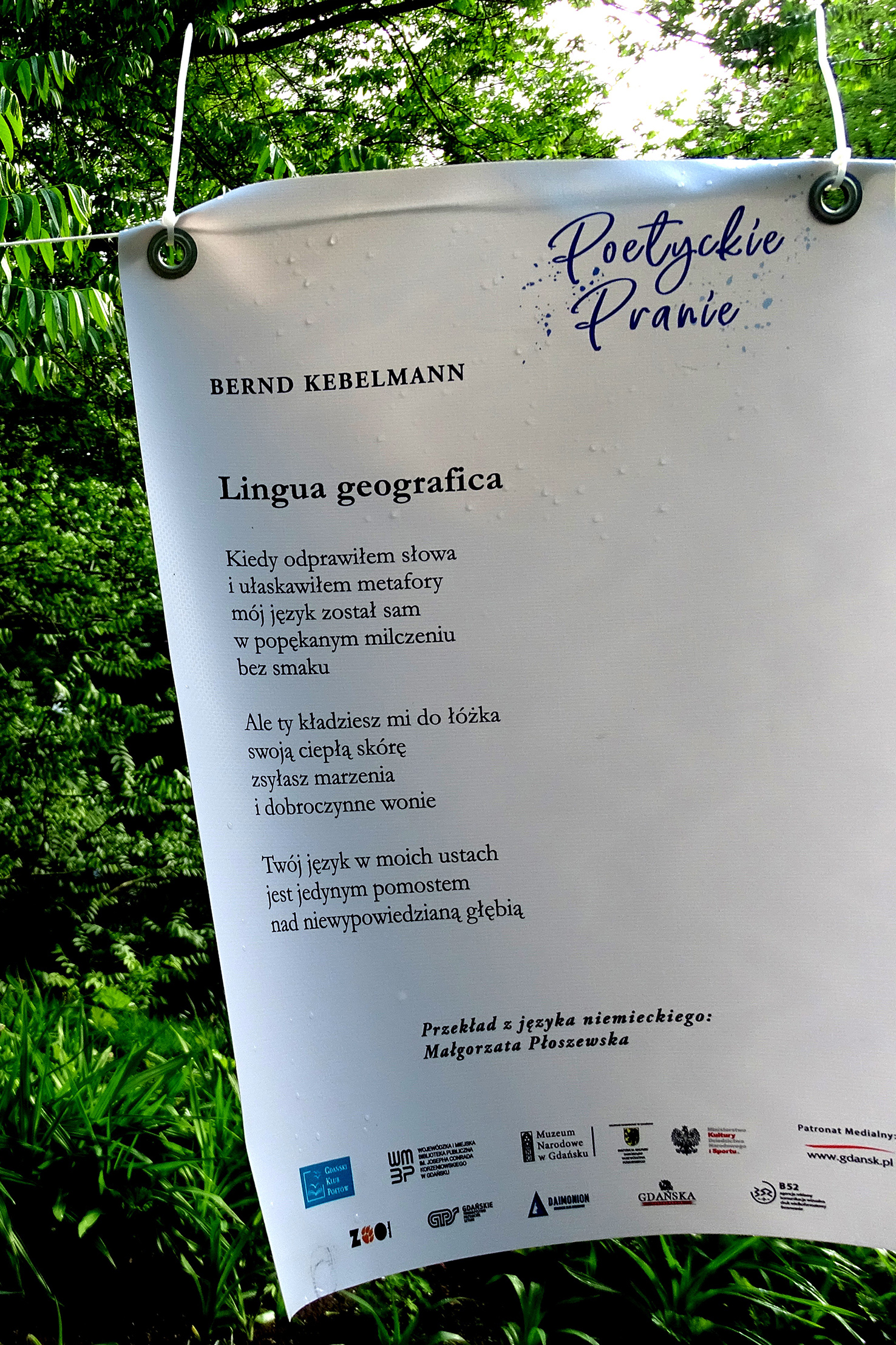 Tag der Poesie in Danzig,Jahreszahl, Kebelmanns Gedicht